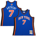 tocy NY.Knicks #7 Carmelo Anthony Mitchell & Ness Blue 201011 Swingman Jerseys