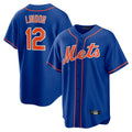 tocy NY.Mets #12 Francisco Lindor Player Royal Home Game Stitched Jerseys