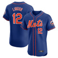 tocy NY.Mets #12 Francisco Lindor Player Royal Limited Elite Home Stitched Jerseys