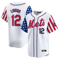 tocy NY.Mets #12 Francisco Lindor Player White 2025 Independence Day Vapor Premier Limited  Stitched Jerseys