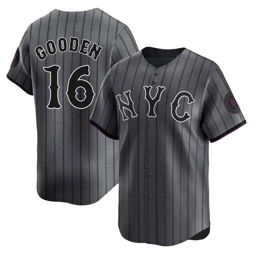 tocy NY.Mets #16 Dwight Gooden Player Gray City Connect Limited Stitched Jerseys