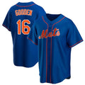 tocy NY.Mets #16 Dwight Gooden Player Royal Home Game Stitched Jerseys