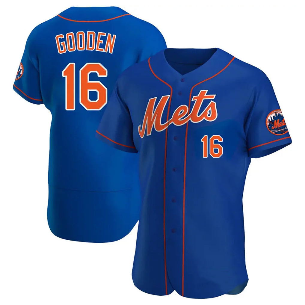 tocy NY.Mets #16 Dwight Gooden Player Royal Limited Elite Home Stitched Jerseys