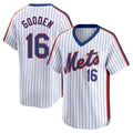 tocy NY.Mets #16 Dwight Gooden Player White Cooperstown Collection T-shirt Game Stitched Jerseys