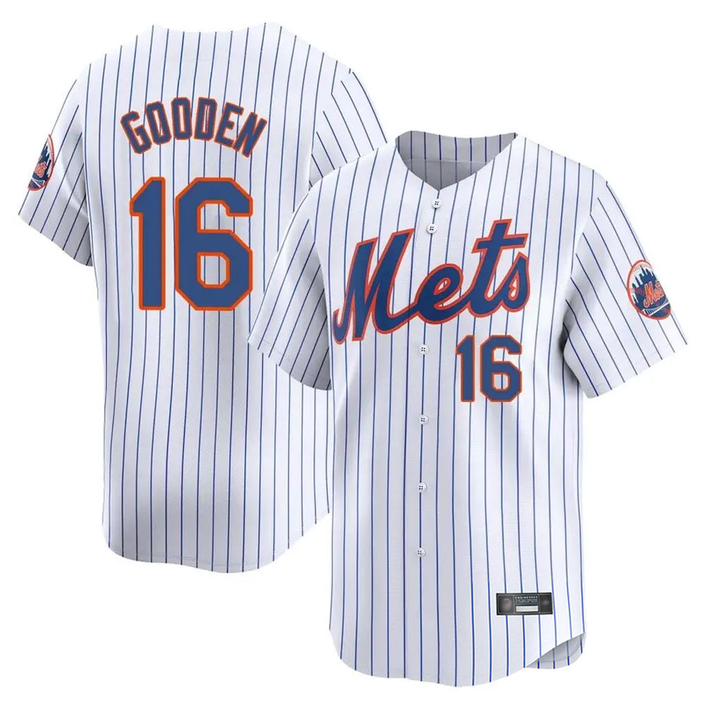 tocy NY.Mets #16 Dwight Gooden Player White Home Limited Stitched Jerseys
