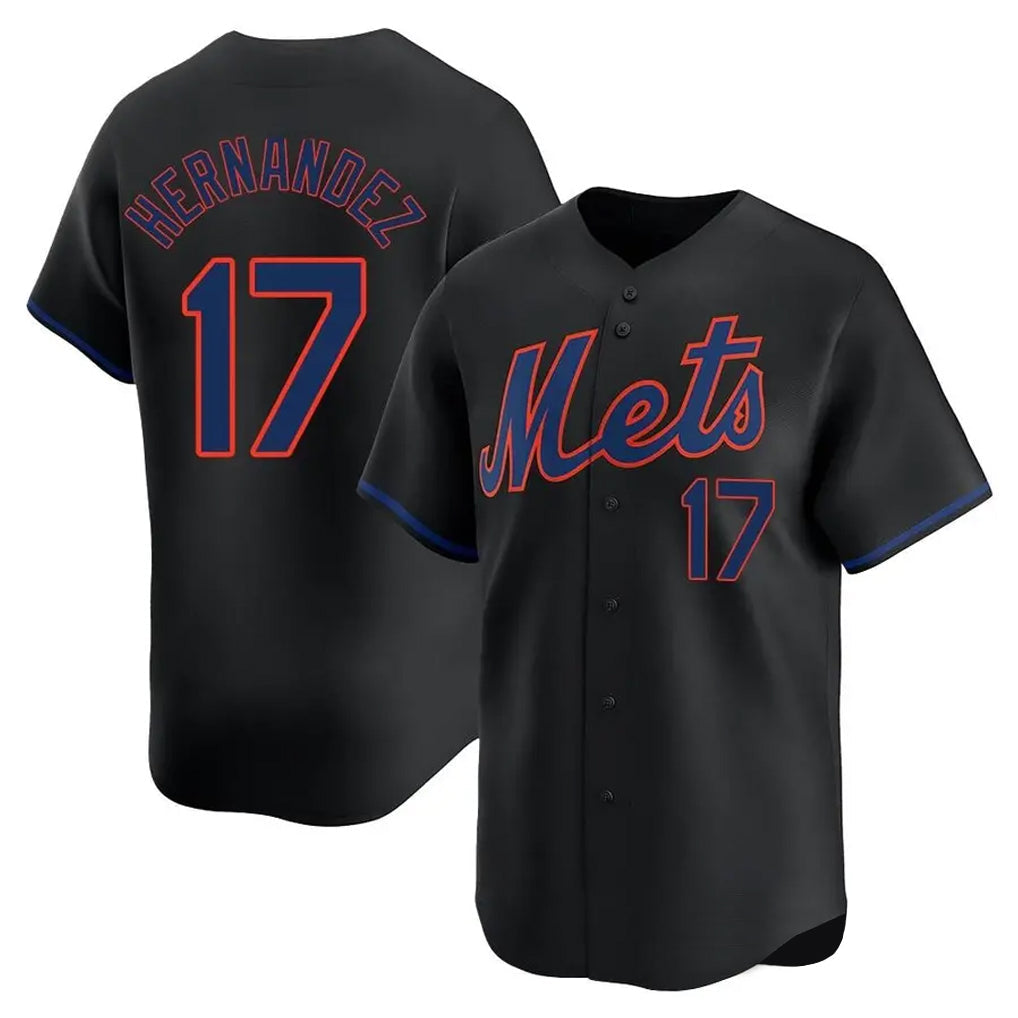 tocy NY.Mets #17 Keith Hernandez Player Black Alternate Home Limited Stitched Jerseys
