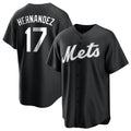 tocy NY.Mets #17 Keith Hernandez Player Black Home Game Stitched Jerseys