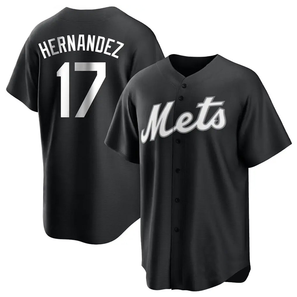 tocy NY.Mets #17 Keith Hernandez Player Black Home Game Stitched Jerseys