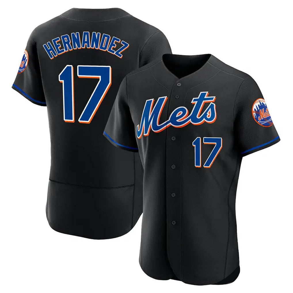 tocy NY.Mets #17 Keith Hernandez Player Black Replica Home Limited Elite Stitched Jerseys