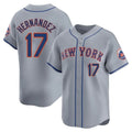 tocy NY.Mets #17 Keith Hernandez Player Gray Road Limited Home Stitched Jerseys