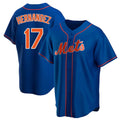 tocy NY.Mets #17 Keith Hernandez Player Royal Home Game Stitched Jerseys
