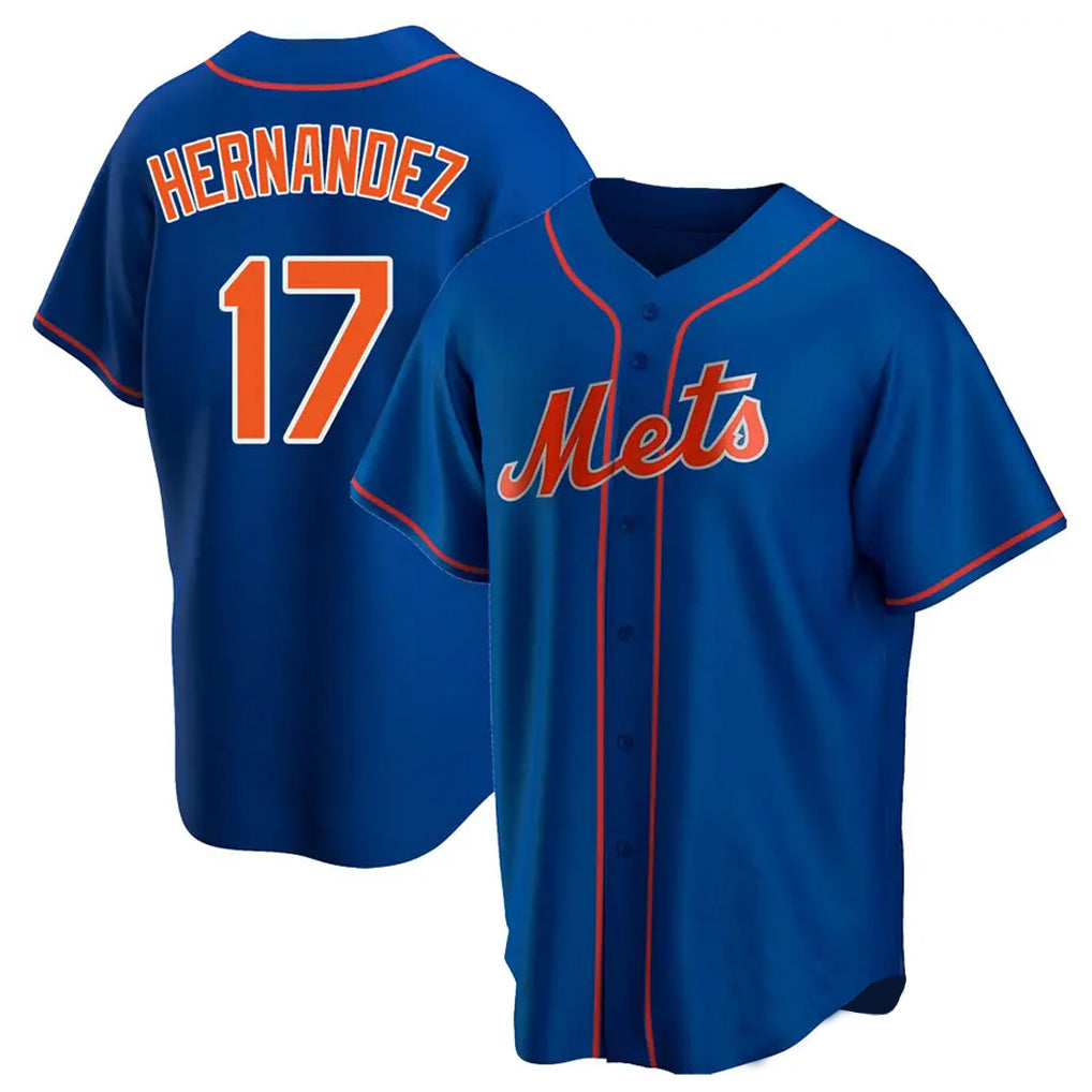 tocy NY.Mets #17 Keith Hernandez Player Royal Home Game Stitched Jerseys