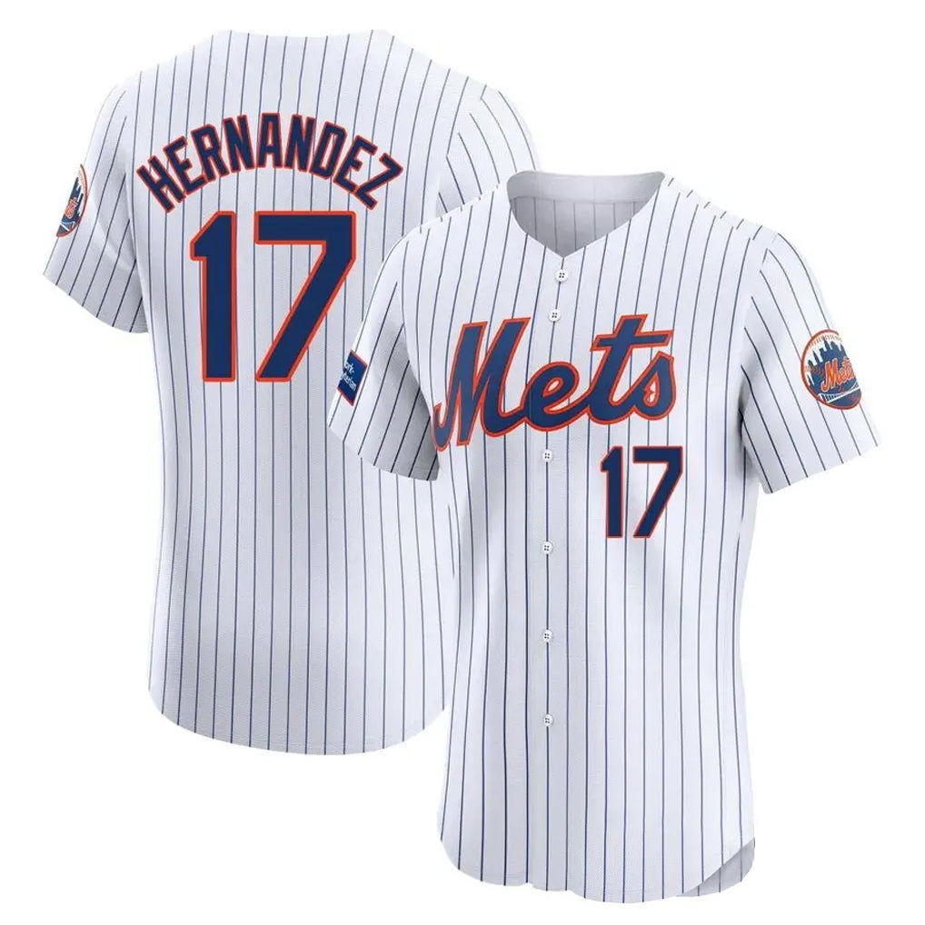 tocy NY.Mets #17 Keith Hernandez Player White Home Limited Elite Stitched Jerseys