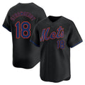 tocy NY.Mets #18 Darryl Strawberry Player Black Alternate Home Limited Stitched Jerseys