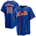 tocy NY.Mets #18 Darryl Strawberry Player Royal Home Game Stitched Jerseys
