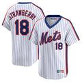tocy NY.Mets #18 Darryl Strawberry Player White Cooperstown Collection T-shirt Game Stitched Jerseys