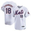 tocy NY.Mets #18 Darryl Strawberry Player White Home Limited Stitched Jerseys