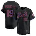tocy NY.Mets #19 Bo Bichette Player Black Alternate Home Limited Stitched Jerseys