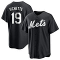 tocy NY.Mets #19 Bo Bichette Player Black Home Game Stitched Jerseys