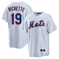tocy NY.Mets #19 Bo Bichette Player White Home Replica Stitched Jerseys