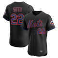 tocy NY.Mets #22 Juan Soto Player Black Home Limited Elite Stitched Jerseys