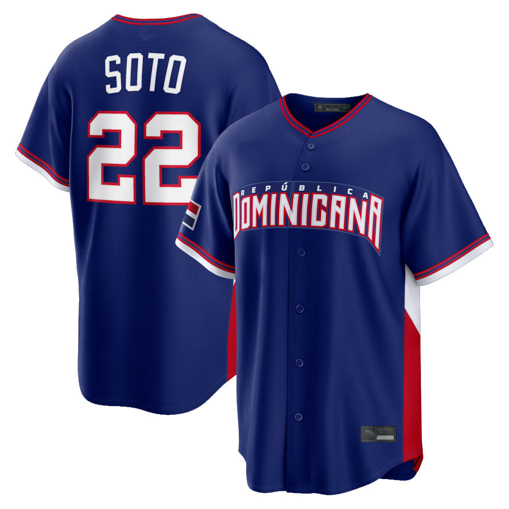 tocy NY.Mets #22 Juan Soto Player Royal 2026 World Classic Home Limited Stitched Jerseys
