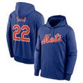tocy NY.Mets #22 Juan Soto Player Royal Club Pullover Hoodie Game Stitched Jerseys