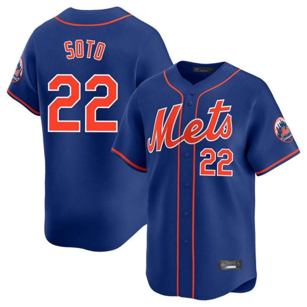 tocy NY.Mets #22 Juan Soto Player Royal Home Limited Stitched Jerseys