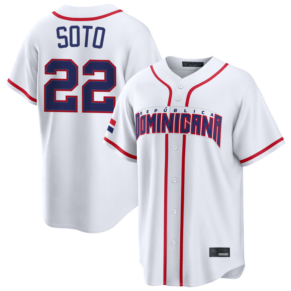 tocy NY.Mets #22 Juan Soto Player White 2026 World Classic Home Limited Stitched Jerseys