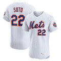 tocy NY.Mets #22 Juan Soto Player White Home Limited Elite Stitched Jerseys