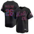 tocy NY.Mets #26 Nolan McLean Player Black Alternate Home Limited Stitched Jerseys