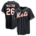 tocy NY.Mets #26 Nolan McLean Player Black Fashion Out Game Stitched Jerseys