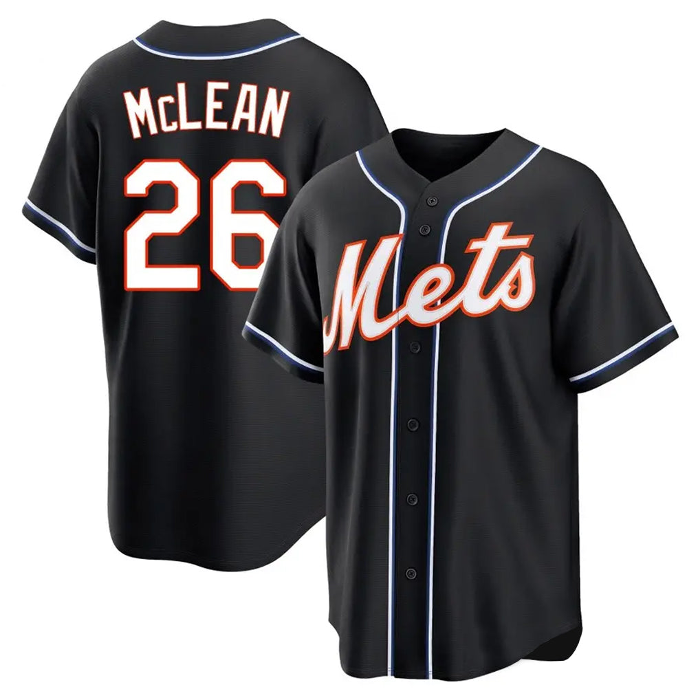 tocy NY.Mets #26 Nolan McLean Player Black Fashion Out Game Stitched Jerseys