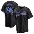 tocy NY.Mets #26 Nolan McLean Player Black Replica Home Game Stitched Jerseys