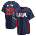 tocy NY.Mets #26 Nolan McLean Player Navy USA 2026 World Classic Home Limited Stitched Jerseys