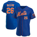 tocy NY.Mets #26 Nolan McLean Player Royal Limited Elite Home Stitched Jerseys