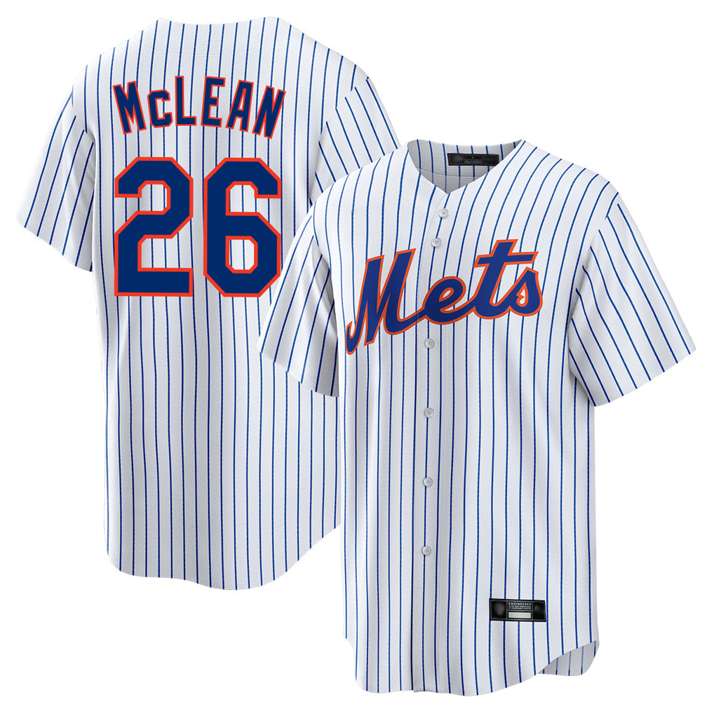 tocy NY.Mets #26 Nolan McLean Player White Home Game Stitched Jerseys