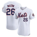 tocy NY.Mets #26 Nolan McLean Player White Home Limited Elite Stitched Jerseys