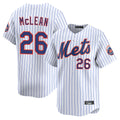 tocy NY.Mets #26 Nolan McLean Player White Home Replica Stitched Jerseys