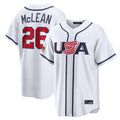 tocy NY.Mets #26 Nolan McLean Player White USA 2026 World Classic Home Limited Stitched Jerseys