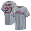 tocy NY.Mets #27 Mark Vientos Player Gray Road Home Game Stitched Jerseys
