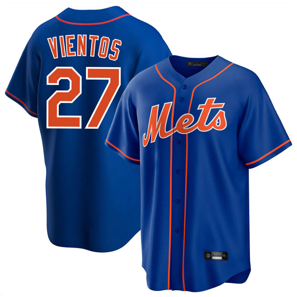 tocy NY.Mets #27 Mark Vientos Player Royal Home Game Stitched Jerseys