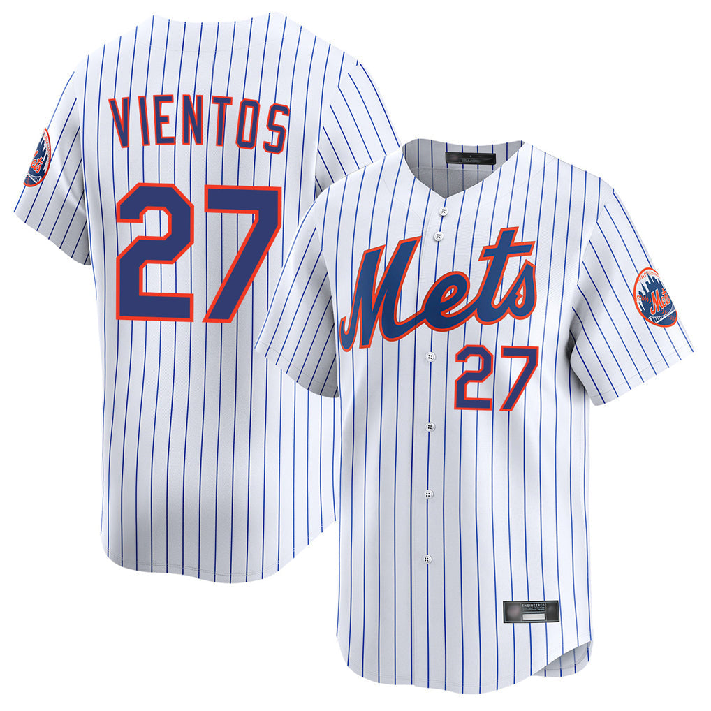 tocy NY.Mets #27 Mark Vientos Player White Home Limited Stitched Jerseys