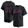 tocy NY.Mets #31 Mike Piazza Player Black Alternate Home Limited Stitched Jerseys