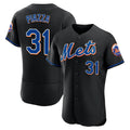 tocy NY.Mets #31 Mike Piazza Player Black Replica Home Limited Elite Stitched Jerseys