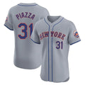 tocy NY.Mets #31 Mike Piazza Player Gray Road Limited Elite Home Stitched Jerseys
