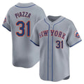 tocy NY.Mets #31 Mike Piazza Player Gray Road Limited Home Stitched Jerseys