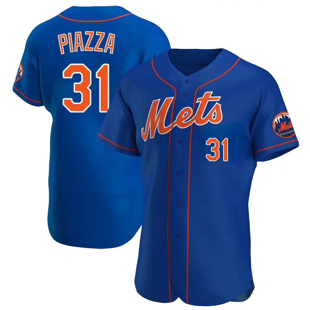 tocy NY.Mets #31 Mike Piazza Player Royal Limited Elite Home Stitched Jerseys