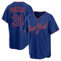 tocy NY.Mets #31 Mike Piazza Player Royal T-shirt Home Game Stitched Jerseys