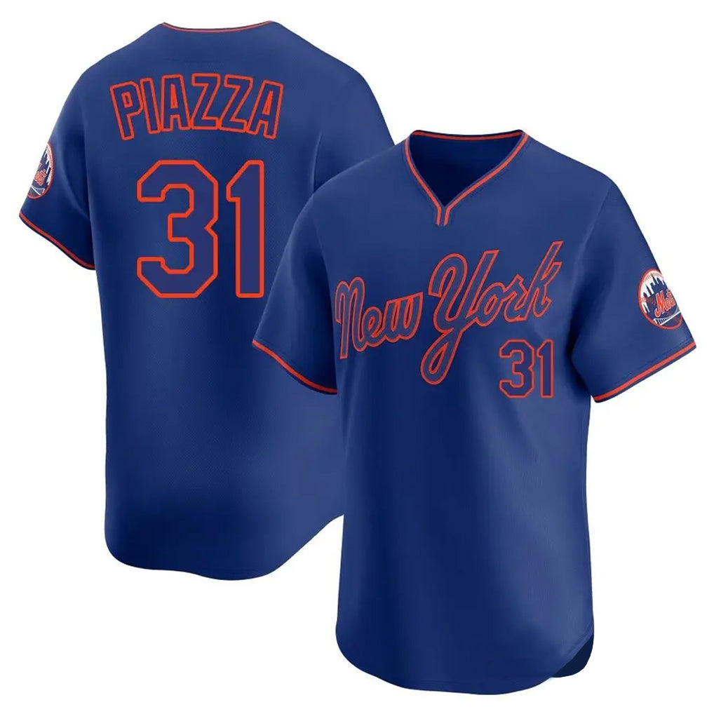 tocy NY.Mets #31 Mike Piazza Player Royal T-shirt Home Limited Elite Stitched Jerseys